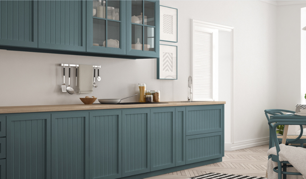 Designers Are Loving This Color For Kitchen Cabinets Right Now - Dark Teal  Cabinets