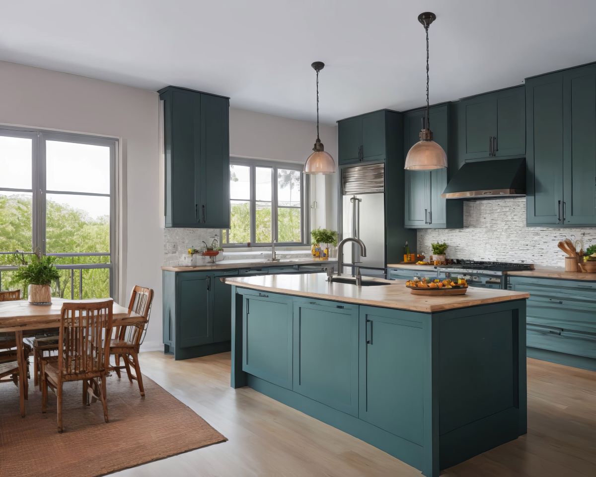 Trending Kitchen Cabinet Colors You Ll See In 2024   Blue Kitchen Cabinets 